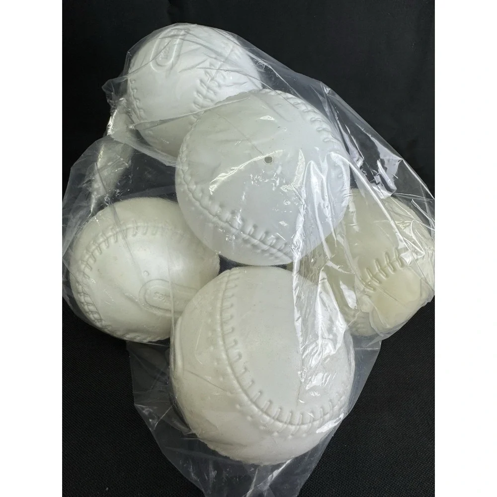 Lot Of 6 Genuine Little Tikes Replacement Plastic Round Ball Baseball T-Ball